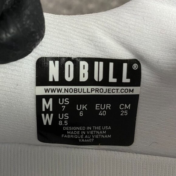 NOBULL Drive Mesh Shoes Sneakers Mens 7 Womens 8.5 White Gum Soles - Picture 14 of 14